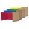 Flipside Corrugated Study Carrels, 12in x 48in, Assorted Colors, PK24 60045